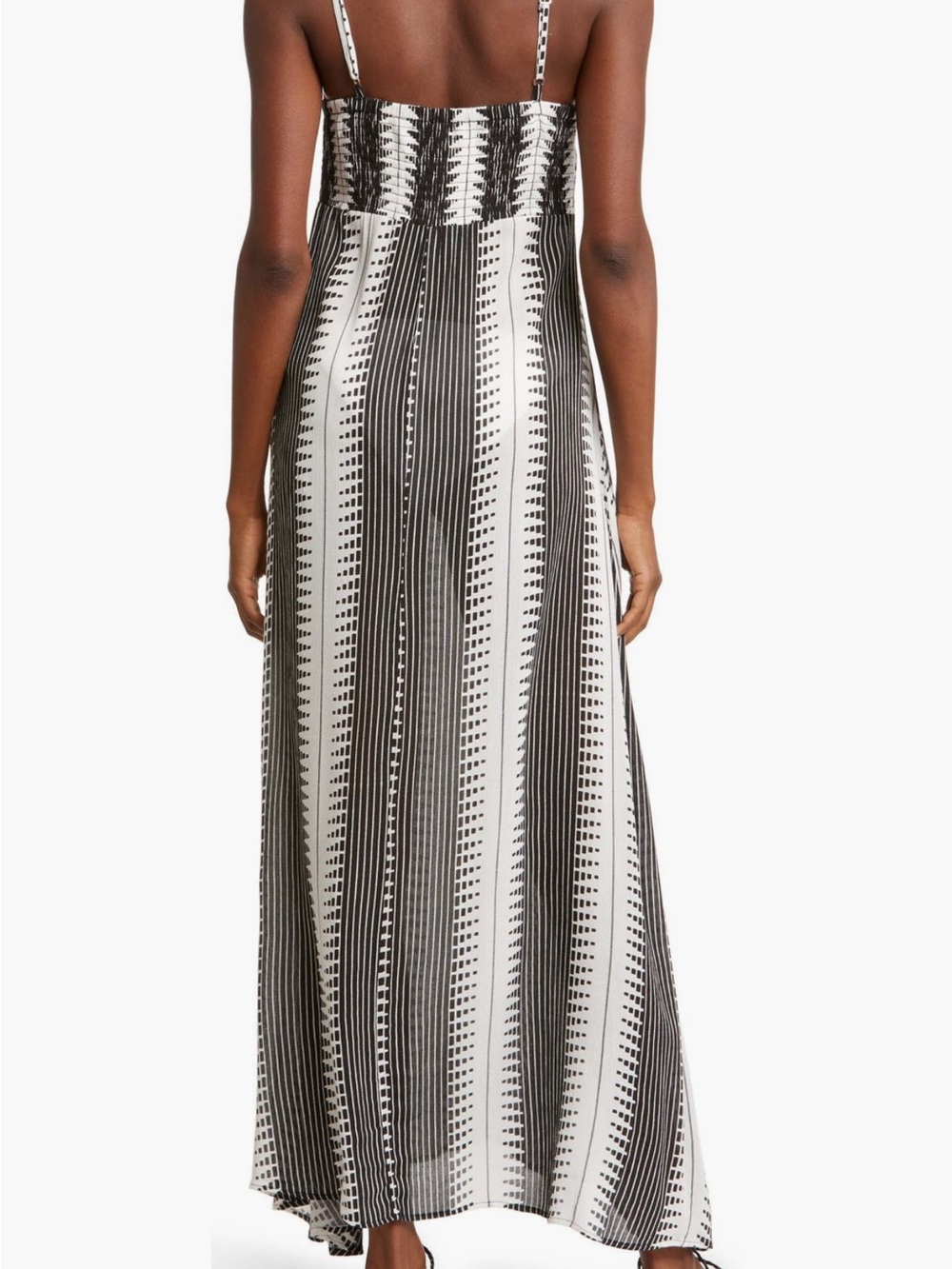 Elan Cut-Out Tie-Front Maxi Cover-Up Sundress - Picture 2 of 7
